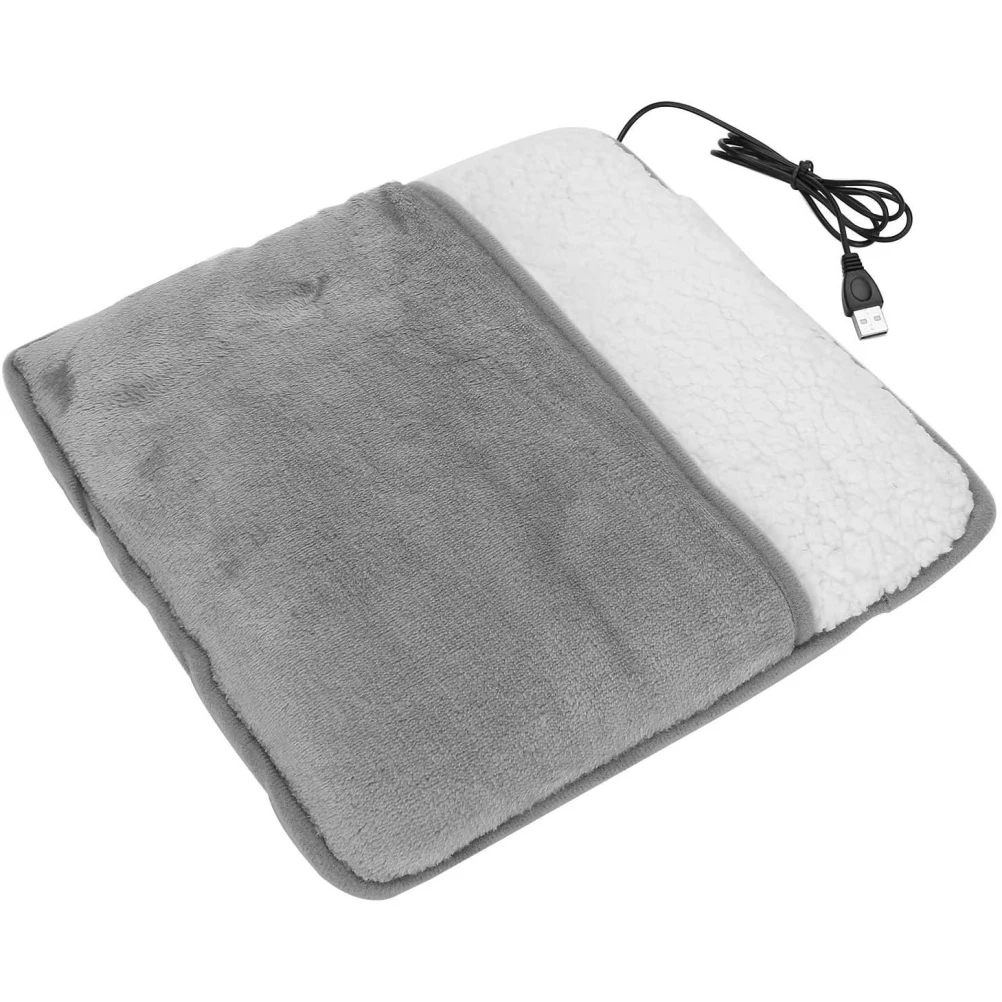 Winter USB Foot Warmer Built-in Heater Fast Heating Safe Start Warm Cover Feet Pad Massager Washable | Дом и сад