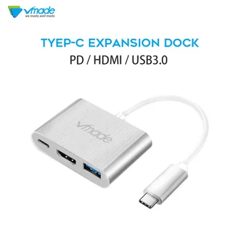 

USB C Type c Hdmi mac Converter Adapter Typec to hdmi HDMI/USB 3.0/Type-C Aluminum For Macbook adapter,Google Chromebook Pixel