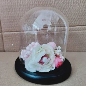 

10*13cm Black Base Glass Dome Vase Home Decoration Diameter=10cm Height=13cm Glass Dome Friend Gift Wedding Favor