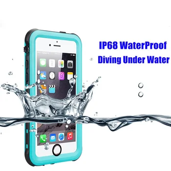 

Waterproof Case For IPhone 6 Plus SE 5S Original RedPepper Dot Series IP68 Diving Underwater PC TPU Cover 20pcs/lot