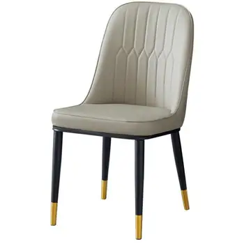 

Nordic Style Household Dining Chair Simple Back Stool Makeup Manicure D
