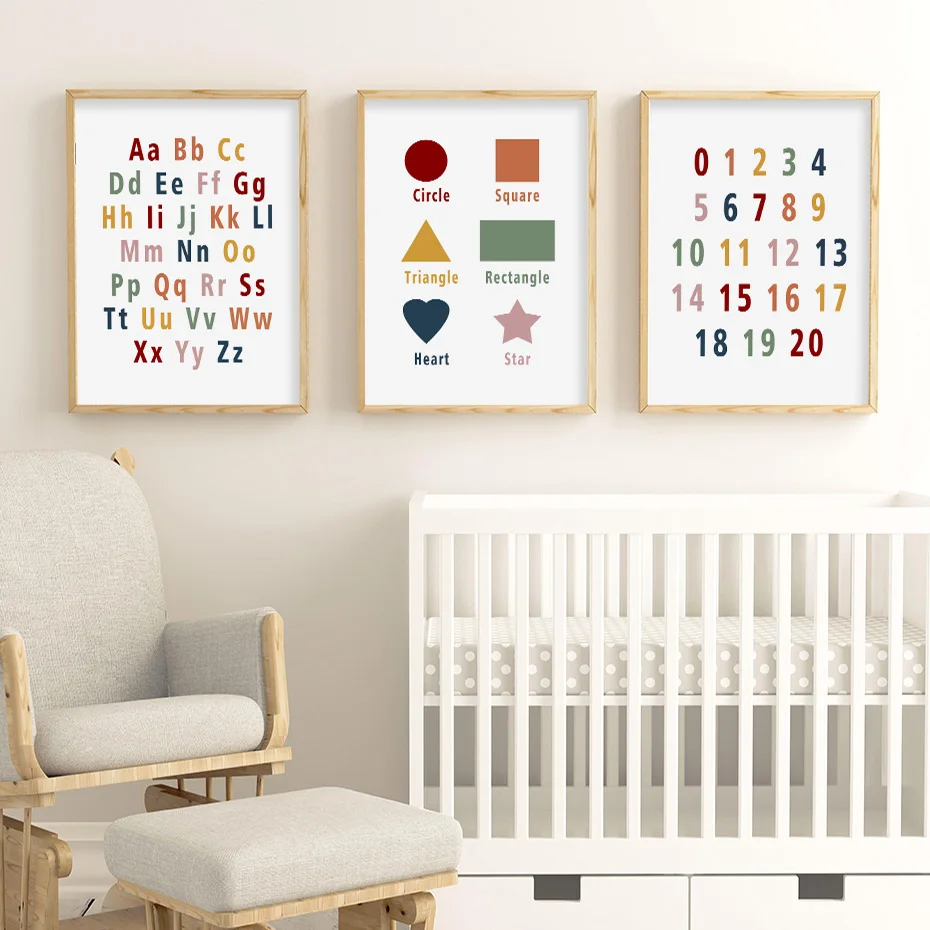 Cartoon-Nursery-Dercoation-Alphabet-Canvas-Painting-Poster-Print-Scandinavia-Wall-Art-Pictures-for-Living-Room-Home (4)