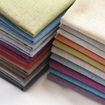 

Thicken Imitational Linen Fabric DIY Patchwork Fabric For Curtain Sofa Pillow Cushion Practical Handcraft Making Sewing Material
