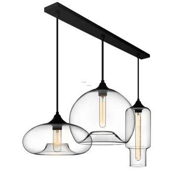 

Nordic Pendant Lights Kitchen Hanging Lamps Christmas Decorations for Home Dining Room Bar Deco Pendant Lamp Luminaire Glass