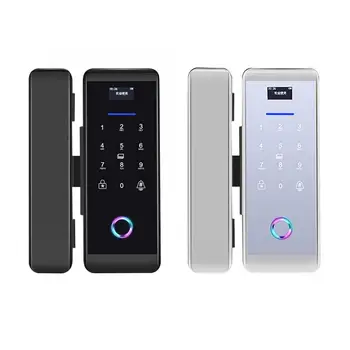 

Fingerprint Password IC Card Glass Door Lock Bluetooth APP Control Alarm Access Control System cerradura puerta