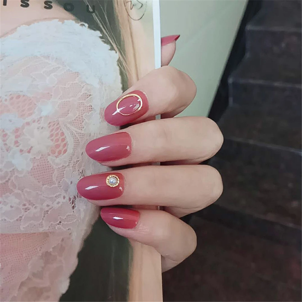 Luxury False Nails Nude Pink Glitter Golden Line Decoration Extra Long Fake Nails Stiletto Pigment Designer 1 Luxury False Nails Nude Pink Glitter Golden Line Decoration Extra Long Fake Nails Stiletto Pigment Designer 5