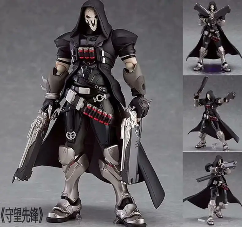 OW Overwatch Gabriel Reyes Reaper черная коллекция фигурок из ПВХ статуя 17 см J095|Игровые фигурки