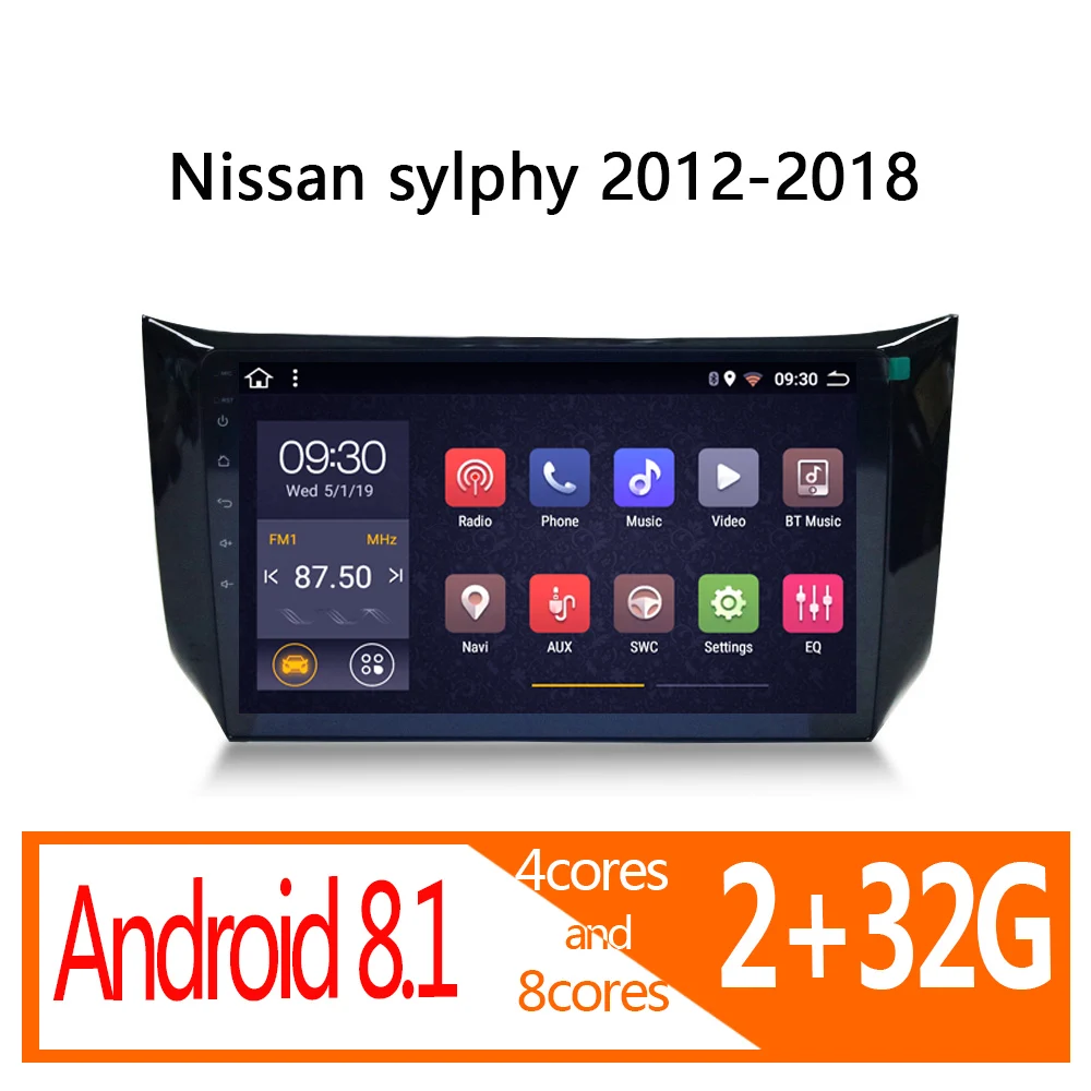 Автомобильная магнитола для Nissan sylphy B17 Sentra 2012 2013 2014 2015 2016 2017 2018|Мультимедиаплеер