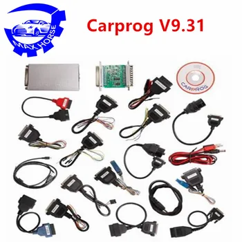 

Universal Carprog V9.31 Programmer For Car Radios Odometers Dashboards Immobilizers Car Prog ECU Chip Tuning Tool Full Adapters