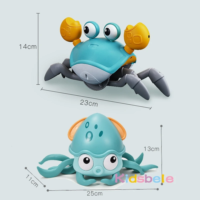 Induction Escape Crab Toddlers Toy Light Music Crawling Fun Toys For Children Educational Toys Rechargeable Birthday Gifts 6