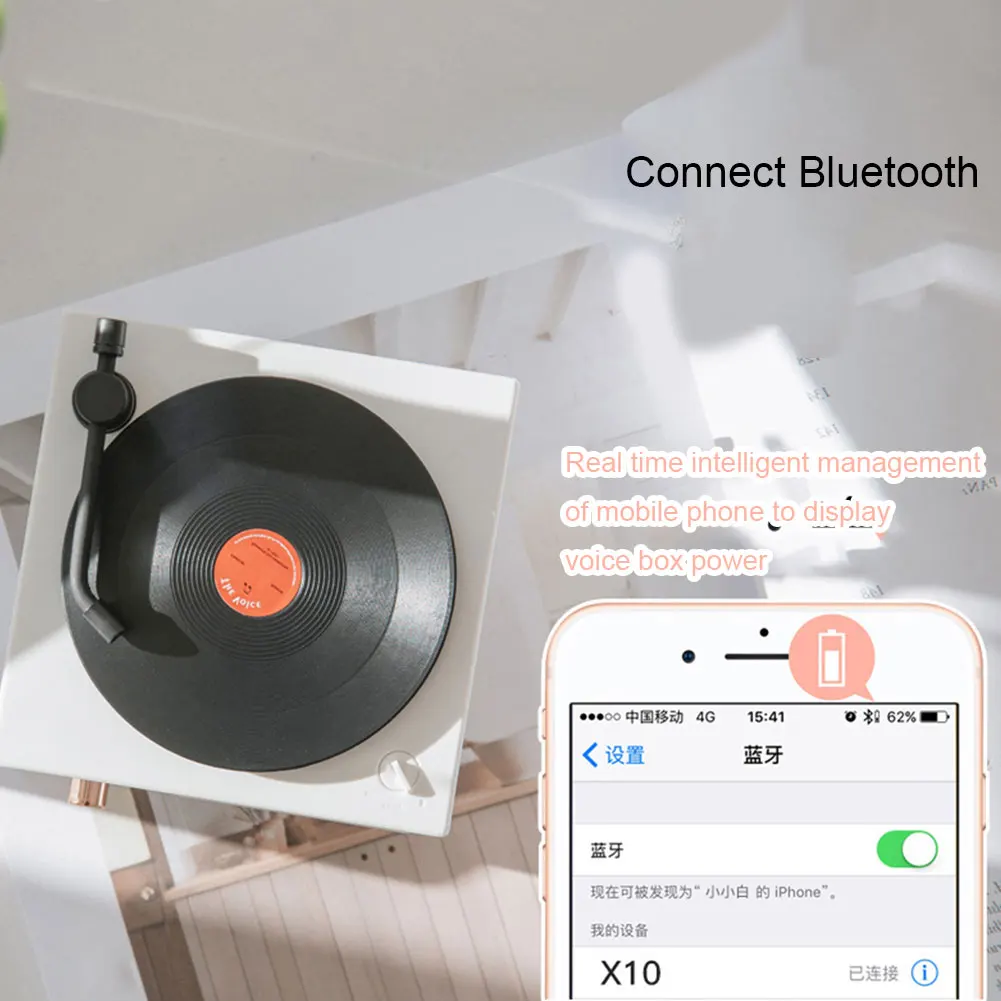 Милый Bluetooth динамик ретро мини аудио портативный Встроенный микрофон Настольный usb зарядка Поддержка карты музыка MP3 подарок беспроводной стерео