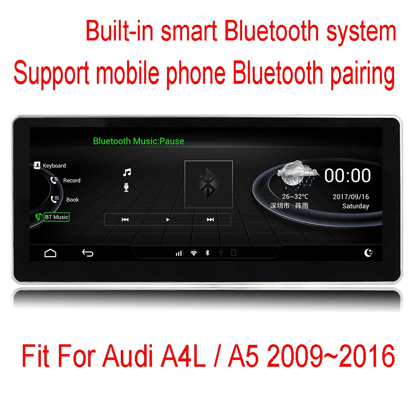 Liislee 10 25 "Android для Audi A4L / A5 S4 S5 2009 ~ 2016 сенсорный экран gps навигация радио стерео