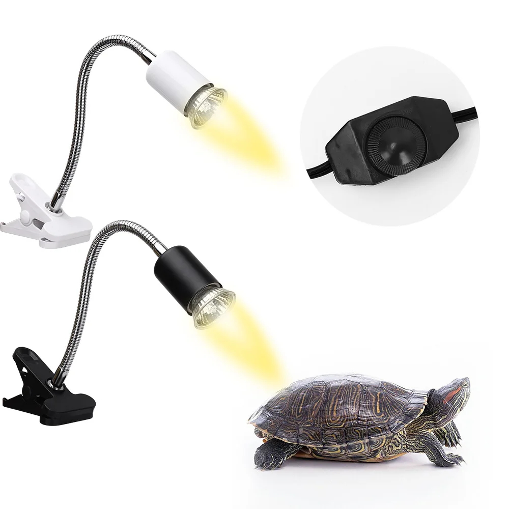 Set Di Lampade Per Rettili Anfibi Con Lampadina A Clip Portalampada Uvb Tartaruga Terrario Tartarughe Basking Kit Lampada Riscaldante