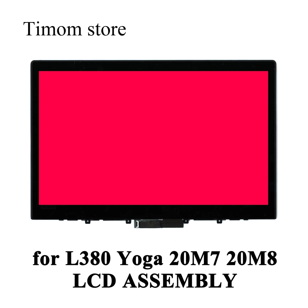 

for L380 Yoga 20M7 20M8 Laptops Lenovo ThinkPad 13.3 LCD ASSEMBLIES + Frame /Bezel BOE IVO LGD FHD 1920*1080 Screen Touch System