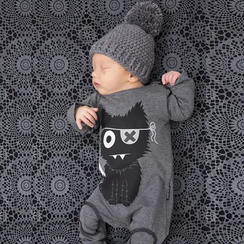 

Cartoon Toddler Baby Clothes Long Sleeve Cotton Newborn Baby Rompers Baby Boy Jumpsuit Sleepsuits Kids Costume T07