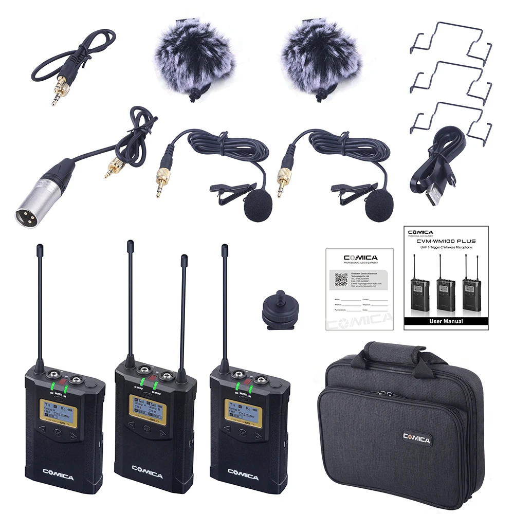 COMICA CVM WM100 PLUS UHF 48 канальный моно стереореальный мониторинг времени беспроводной