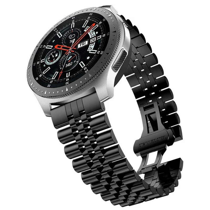 

Ремешок из нержавеющей стали для Samsung Gear s3 classic Frontier band, совместим с Galaxy Watch 46 мм 22 мм