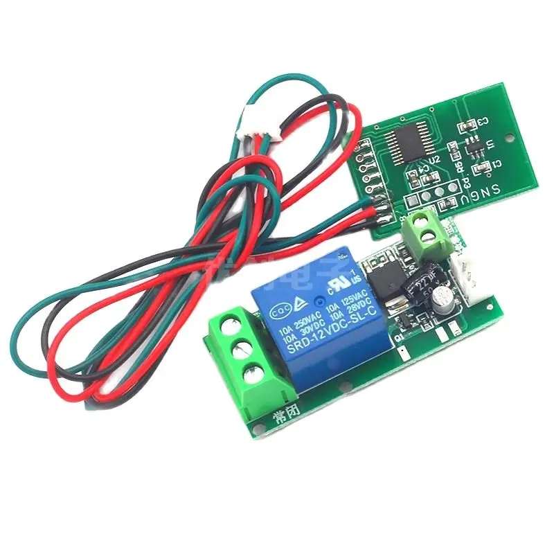 

1 way capacitive touch button module 5V12V24V220V as computer power-on button, self-locking/jogging function