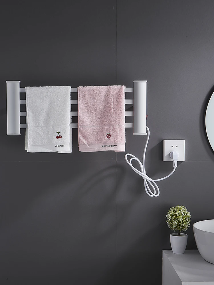  Electric Towel Rack Household Constant Temperature Towel Drying Rack Bathroom Kitchen Non-perforate - 4000312897663