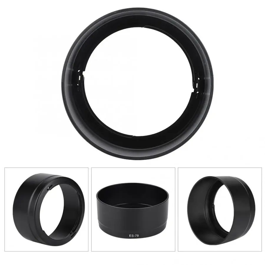 ES-78 качество портативный объектив камеры бленда тени для Canon EF 50 мм F1.2L USM