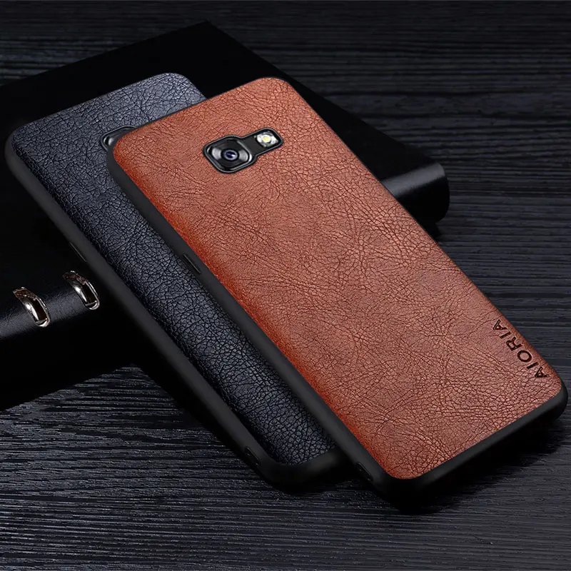 Кожаный чехол для Samsung Galaxy A5 2017 A520 роскошный мягкий чехол-накладка в деловом стиле