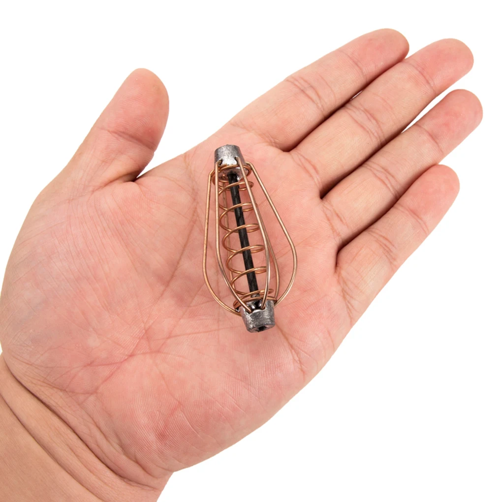 Fishing Feeder Lure Bait Cage Portable Metal Spring Basket Tackle Accessory,Fishing Feeder,Fishing Accessories,Fishing Tackle,Fishing Tools,Fishing Tool