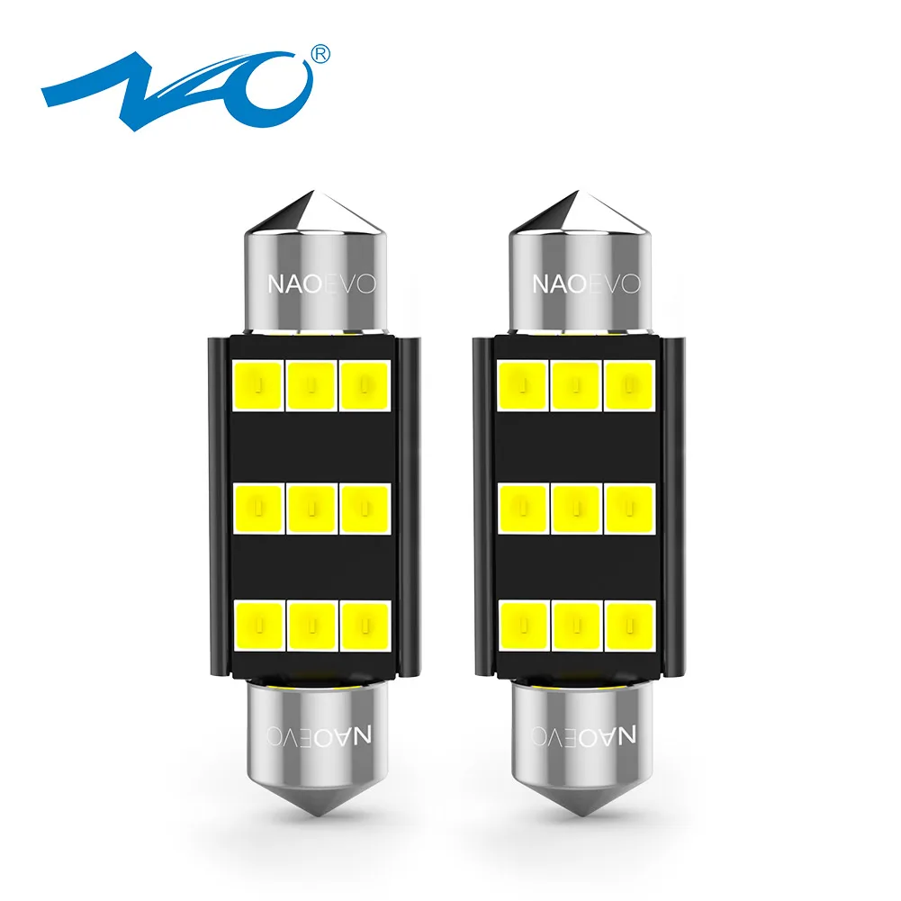 Лента светодиодная Автомобильная NAO C5W 28 мм 31 36 39 41 44 C10W 2835 SMD 12 Светодиодный 6000K |