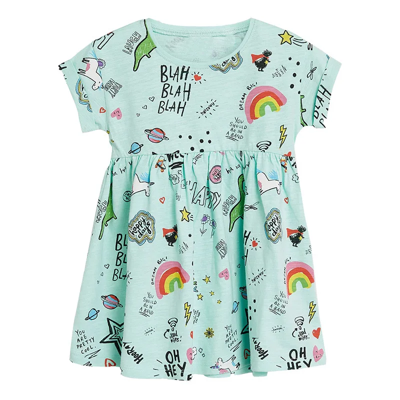 Летнее платье для девочек; милое платье принцессы для малышей
