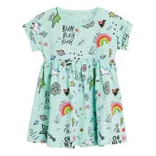 Летнее платье для девочек; милое платье принцессы для малышей