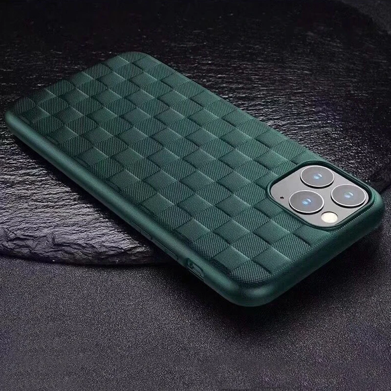 Чехол LACK с сетчатым узором для iPhone 11 модный темно зеленый чехол телефона iphone Pro Max