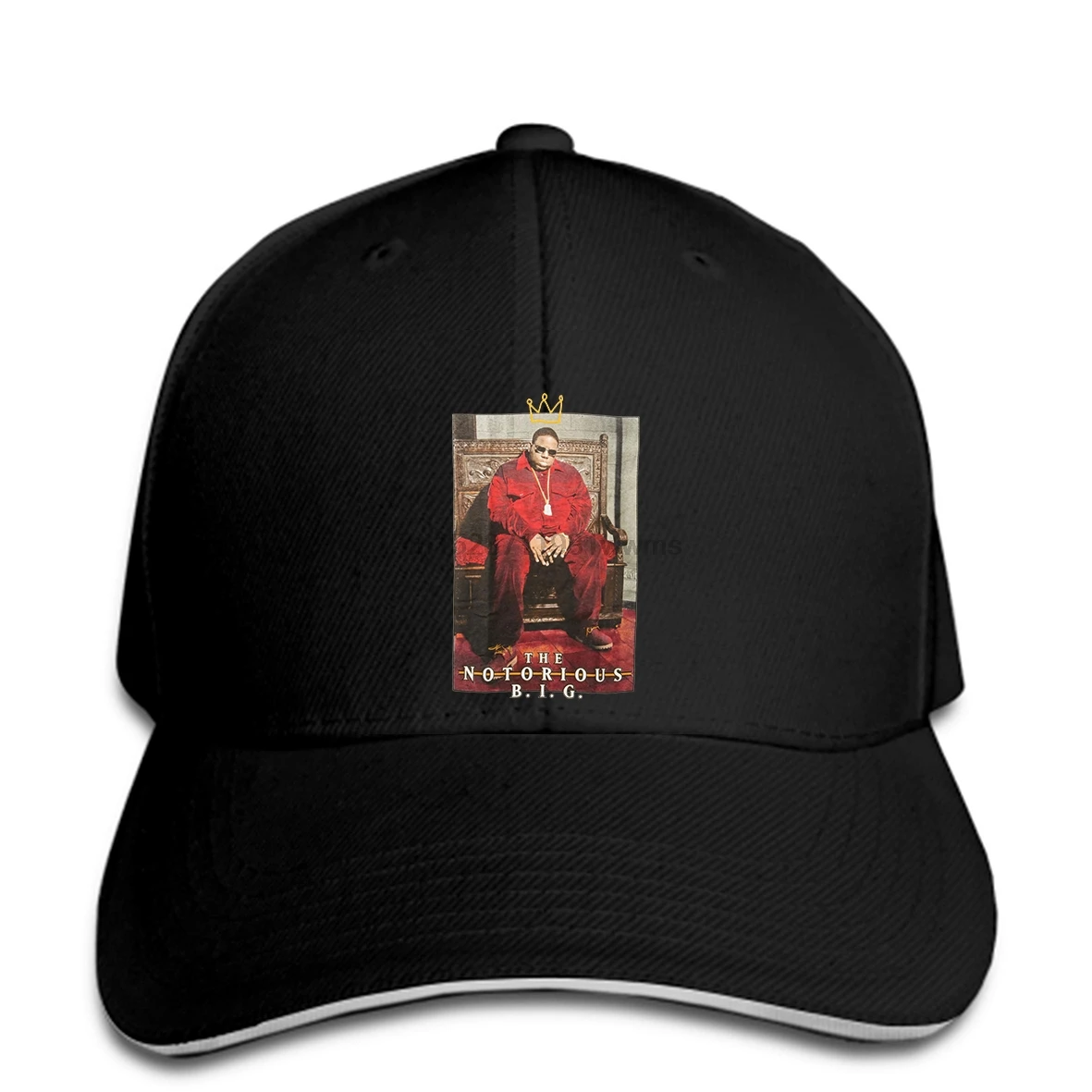 Мужская уникальная бейсболка Notorious B. i. g. Мужская бейсболка Biggie Crown Throne, белая бейсболка, остроконечная Кепка