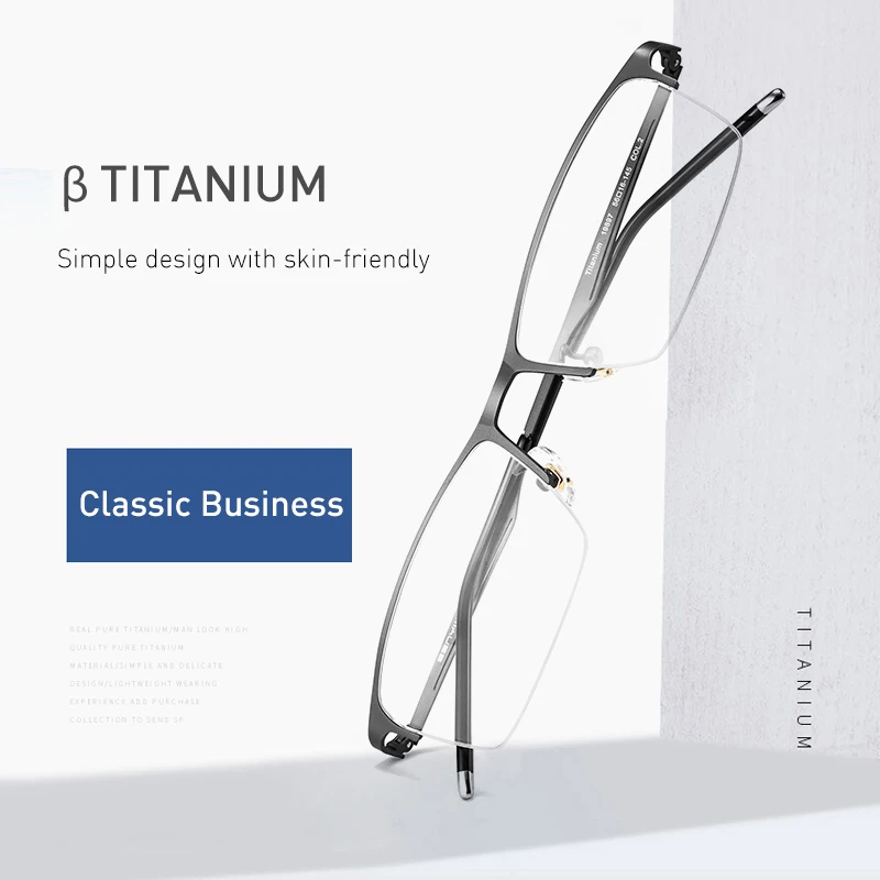 CAPONI, ультра-светильник α, титановые очки, мужские, бизнес, оптические очки, женские, компьютер, анти-синий светильник, оправа для очков, мужские, JF19897