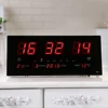 Digital Wall Clock LED Time Calendar Temperature Electric Alarm Clock EU 3