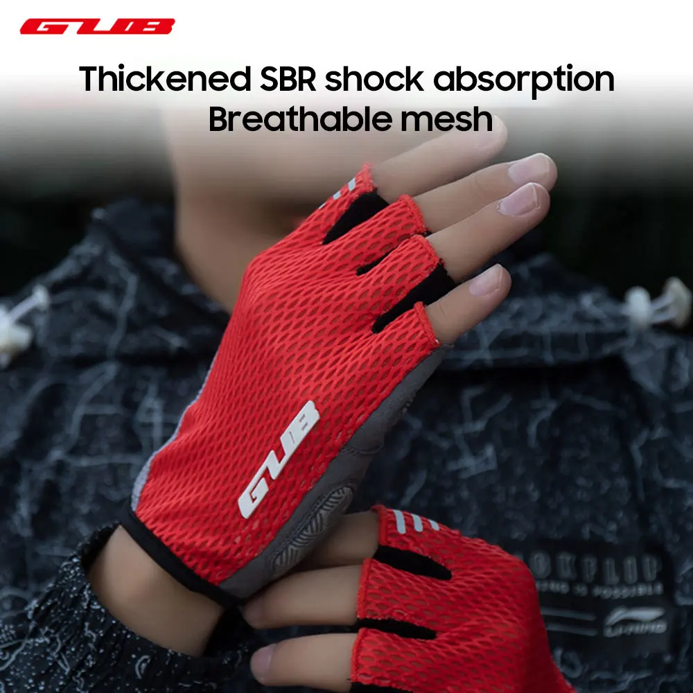 

GUB Half Finger Glove Cycling Bike Glove Anti Sweat Breathable MTB Mountain Road Bike Sport Glove Men Women Bicycle Equipment