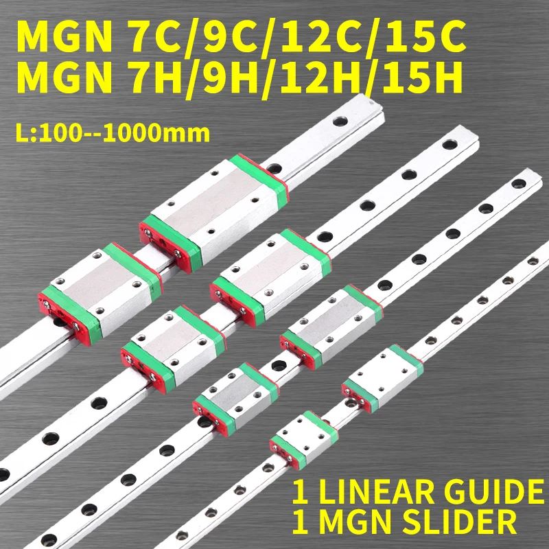 3D Printer MGN7C MGN7H MGN9C MGN9H MGN12C MGN12H MGN15C MGN15H miniature  linear rail slide 1pcs MGN linear guide MGN carriage - AliExpress Home  Improvement