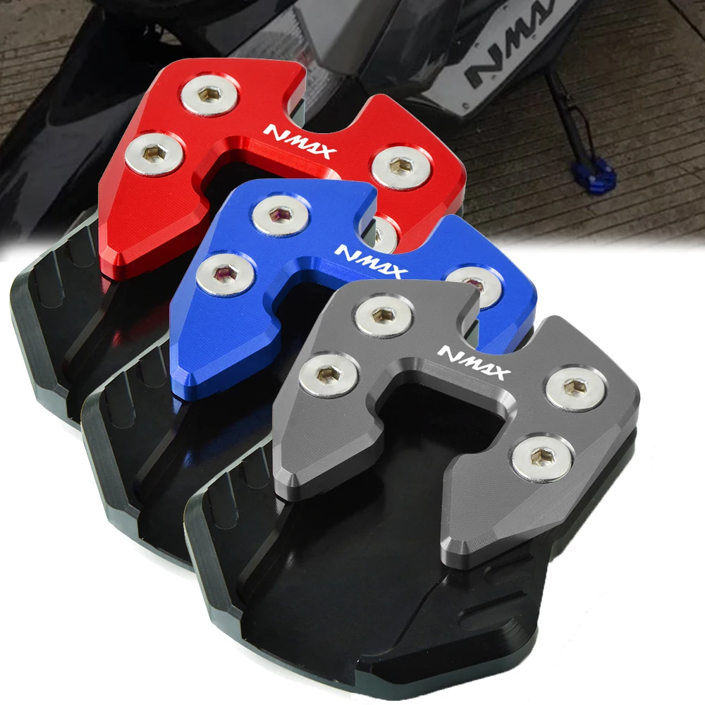 Для YAMAHA NMAX 155 N-MAX 155 125 NMAX155- CNC NMAX NVX 125 ножная боковая стойка расширение увеличитель колодки пластина