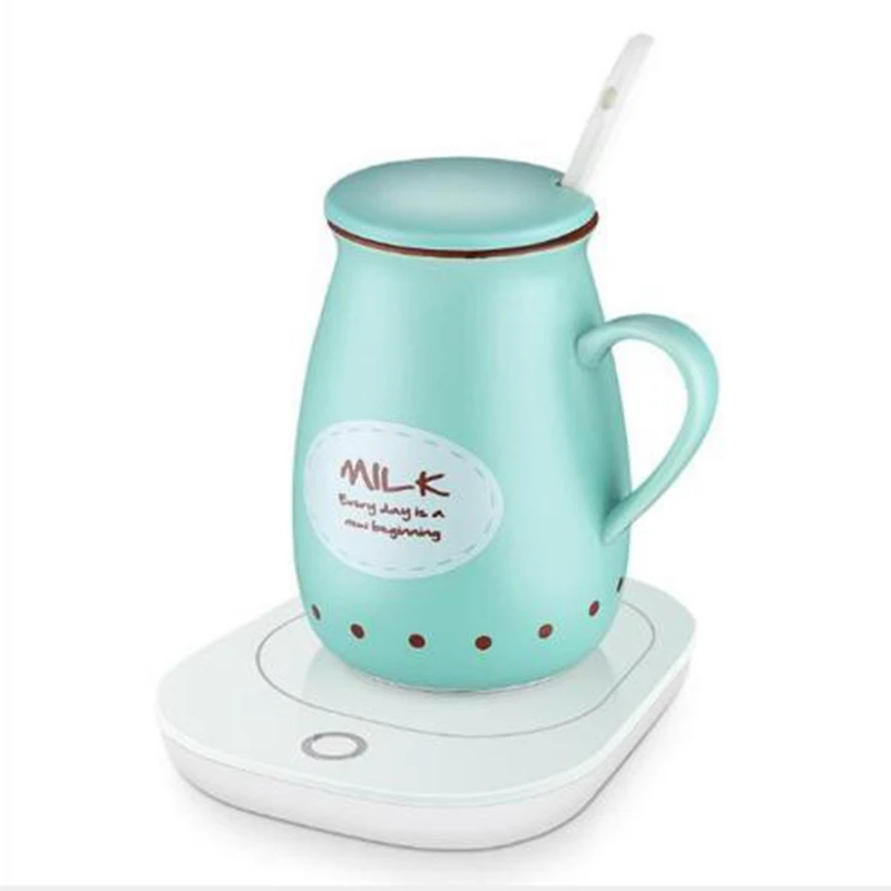 

Botique-Smart Heating Coffee Mugs Intelligent Thermostat Cup Home Office Stable 55 Degrees Cup Warmer Milk Mug Automatic Heating