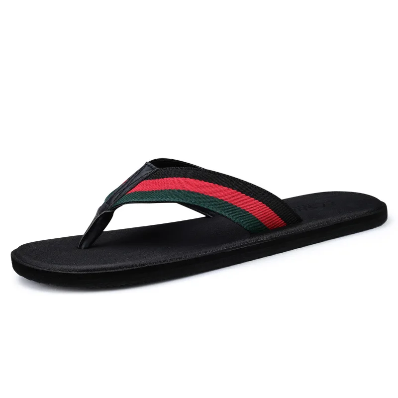 

MEN'S Slippers Summer 2019 New Style Flip-flops Casual Leather Slipper Korean-style Slippers Cool Sandals Fashion Sandals