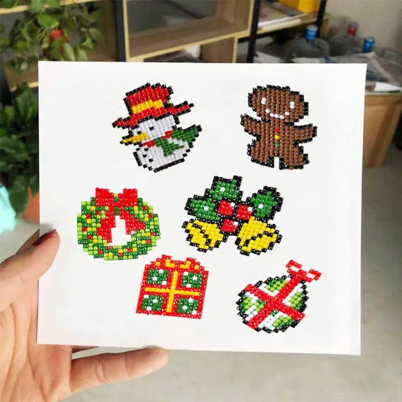 DIY 5d алмазная живопись мультфильм для рукоделия специальные бусины Детская мозаика бриллианты Подарочные наклейки для рождественских открыток