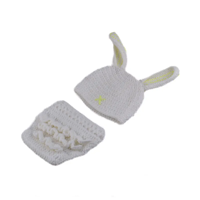 Cute Yellow Duck Milk Cow Easter Chicken Duck Clothing Set Newborn Photography Props Baby Infant Crochet Knitted Costume Clothes  (17)