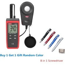 UNI-T UT383S Ручной мини ЖК-дисплей люминометр цифровой фотометр лампа с люксметром измеритель 0-199999 Lux