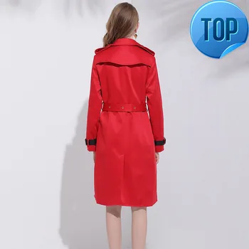

Trench Coat Women 2020 New Spring Fashion Double Breasted Long Slim Overcoat Female Long SLeeve Windbreaker manteau femme L2614