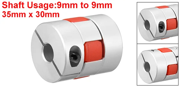 Uxcell 1/2pcs муфта вала L35xD30 6 мм до 6 мм-16 мм до 16 мм отверстие Гибкий Муфта для сервопривода ступенчатый мотор