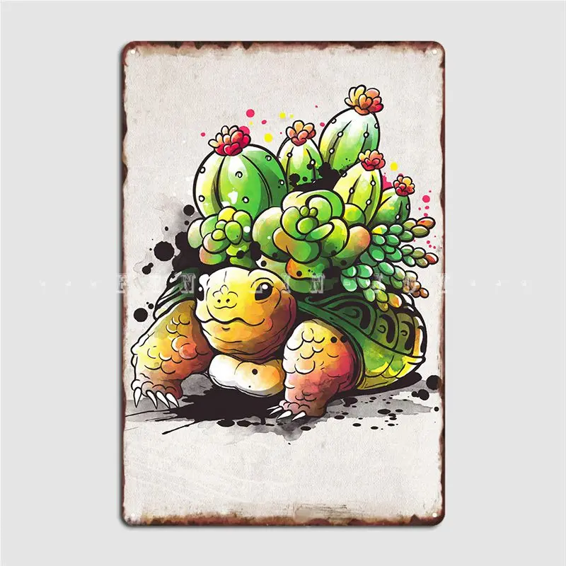 

Succulent Tortoise Metal Sign Club Cinema Designing Poster Tin Sign Poster