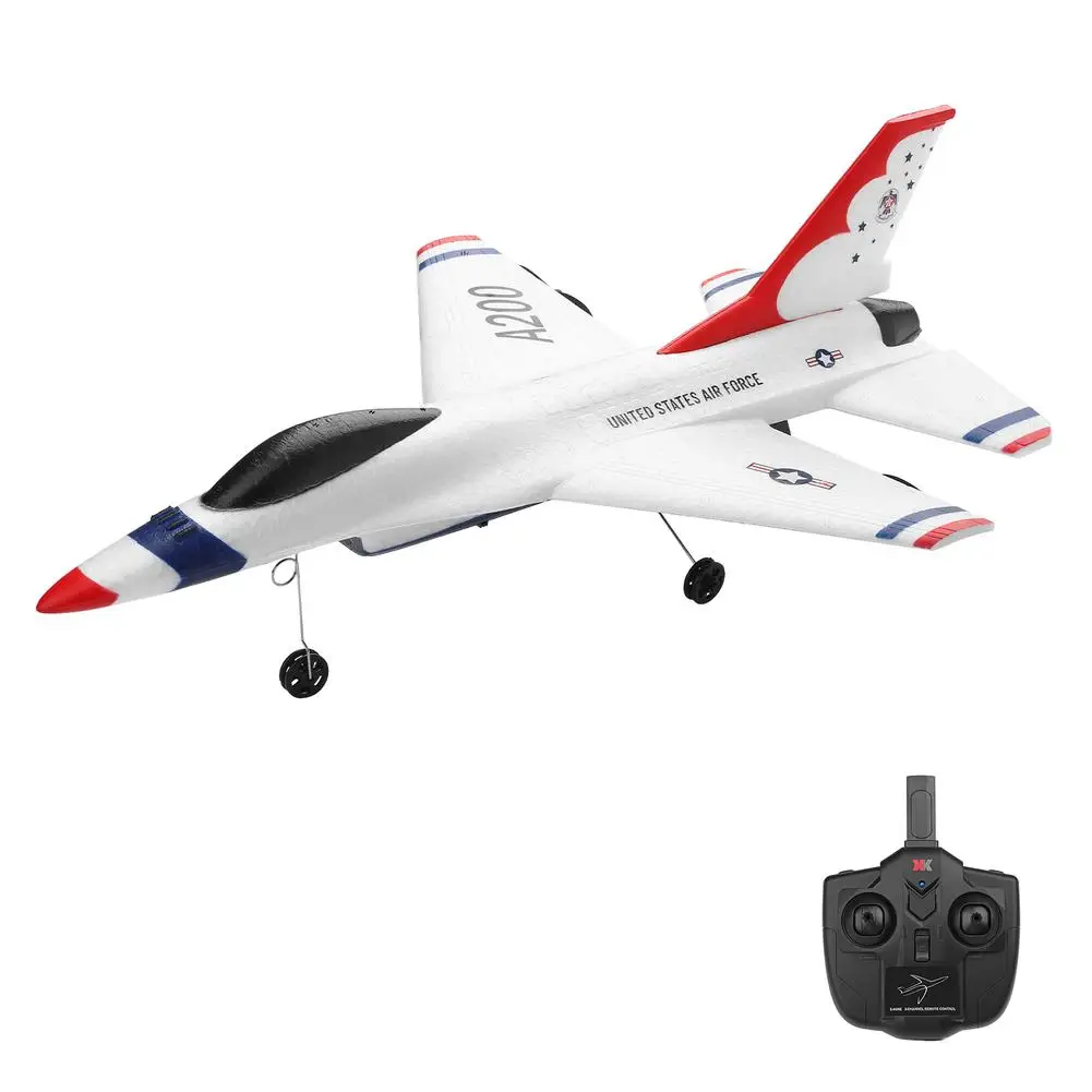 

XK A200 F-16b RC Airplane Drone 2.4G 2CH Fixed-wing Electric Model Building RTF Glider Airplanes Outdoor Toys for Children