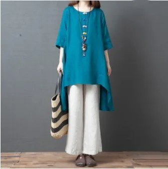 

COIGARSAM Loose blouse women New O-Neck blusas womens tops and blouses Purple Red Blue Navy 9919