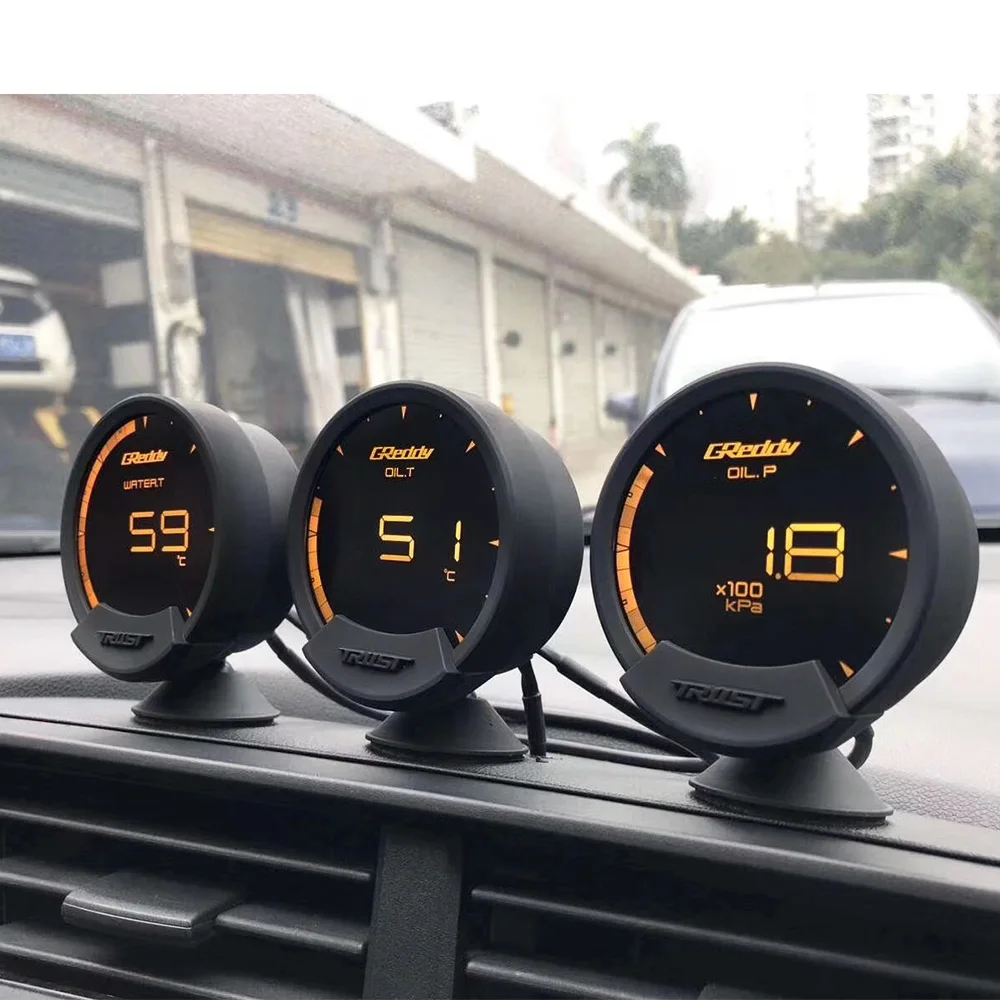 7 цветов Greddi Sirius LCD Racing Gauge Turbo boost скорость вольт температура воды Температура
