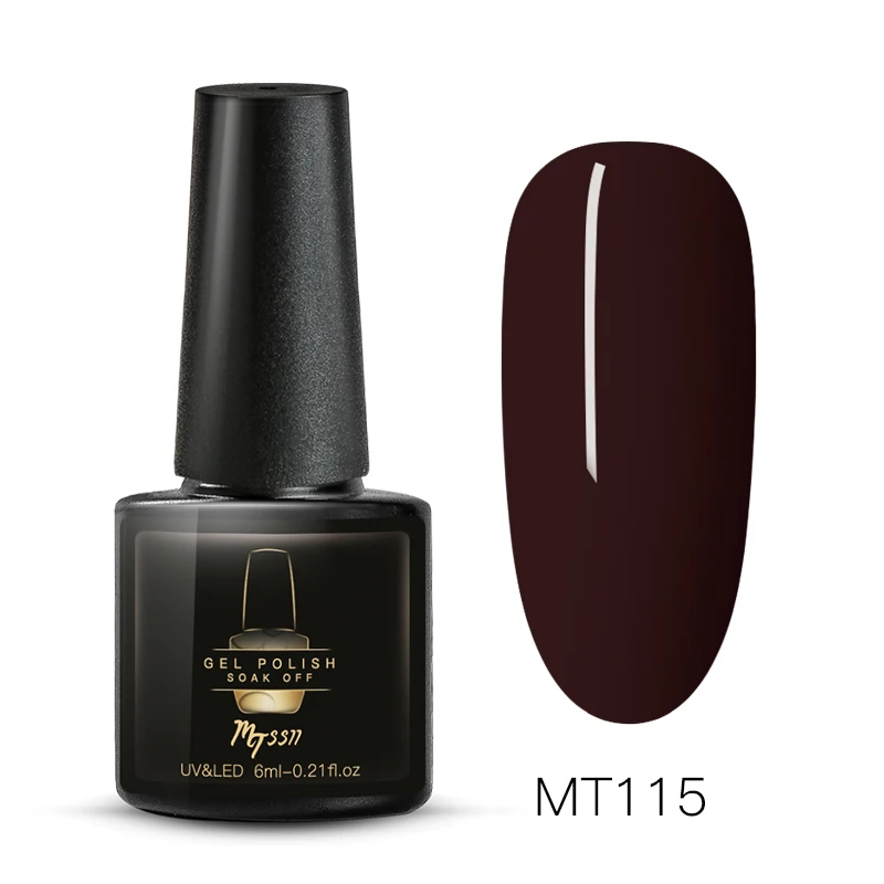 Mtssii, 6 мл, матовый цвет, лак для ногтей, УФ-гель, Полупостоянный светодиодный гель, замачиваемый, Гель-лак для ногтей, долговечный, маникюрный лак - Цвет: HHS04830