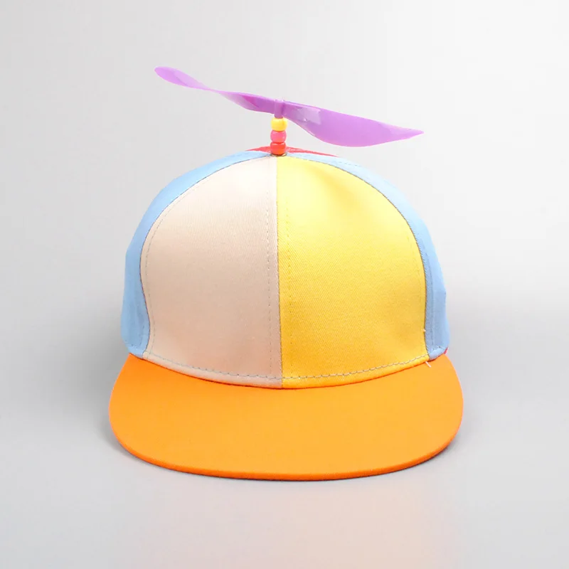 Летняя женская мужская бейсбольная кепка с пропеллером для вертолета s красочная Кепка для защиты от солнца в стиле пэчворк детская регулируемая бейсболка для папы