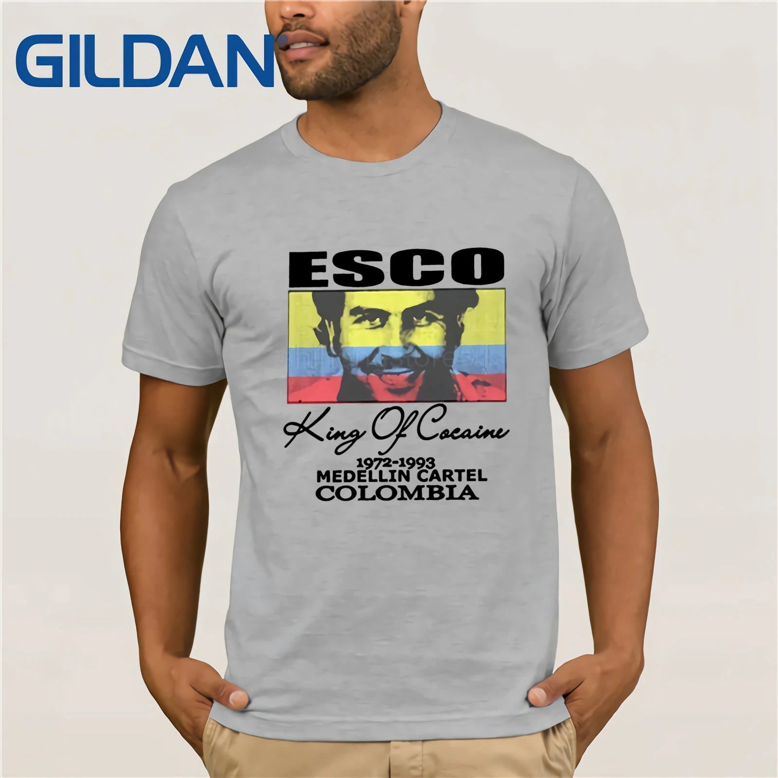 Pablo футболка Escobar Medellin Колумбии King Of кока-колы Хлопковая Футболка Эскобара нарков